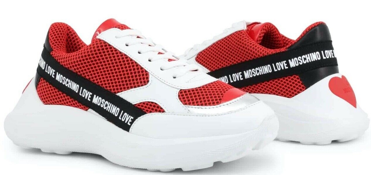 moschino red shoes